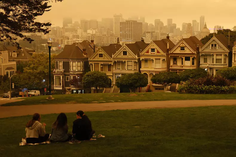 Imagini apocaliptice în San Francisco, după incendiile de vegetație