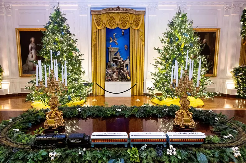 White House Holiday Decor Press Preview in Washington, US - 30 Nov 2020