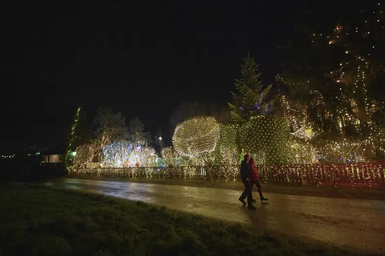 Christmas decorations on display in Bad Tatzmannsdorf