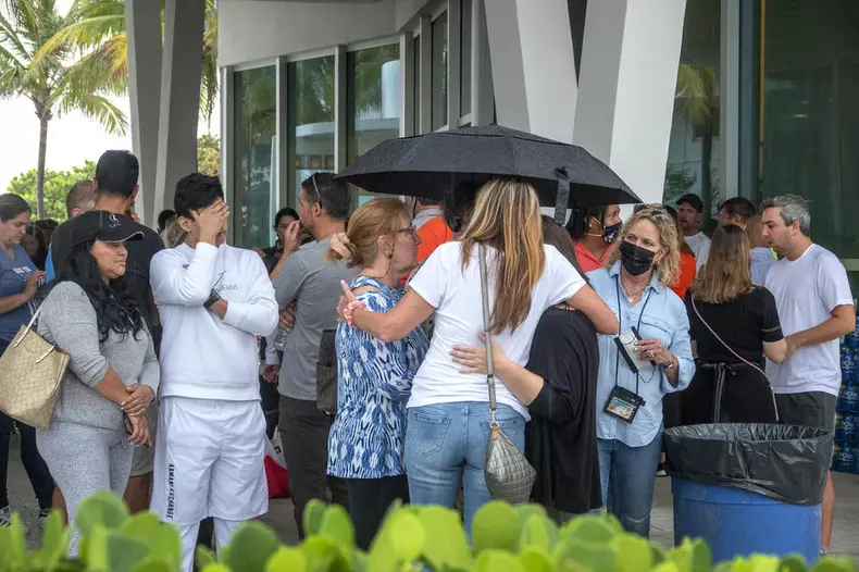 Multi-story building partially collapses near Miami, Florida