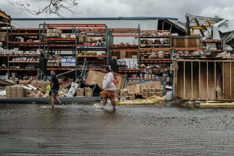 Aftermath of Hurricane Ida in Louisiana