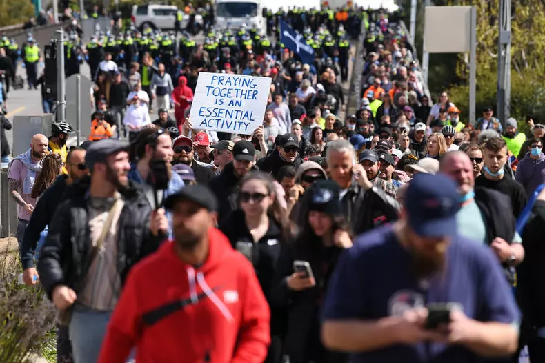 Worldwide Rally for Freedom in Melbourne