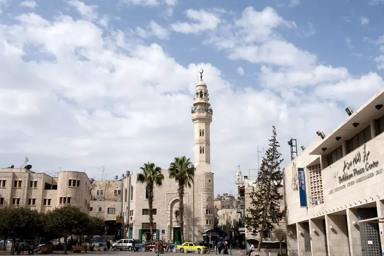 israel, west bank, bethleem, manger square, omar mosque