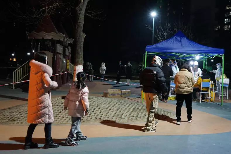 Imposed lockdown amid rising cases of Covid19 in Xian China