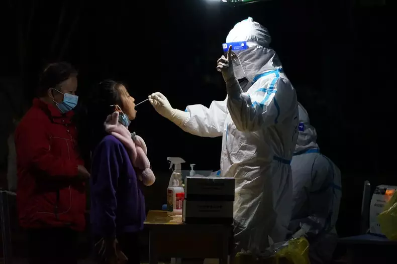 Imposed lockdown amid rising cases of Covid19 in Xian China