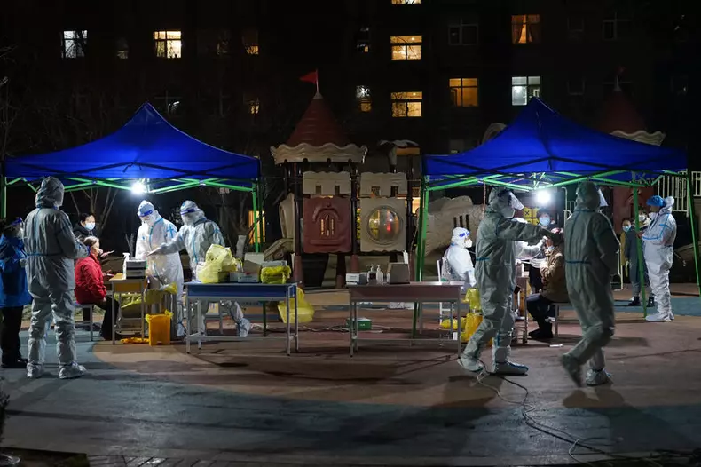 Imposed lockdown amid rising cases of Covid19 in Xian China