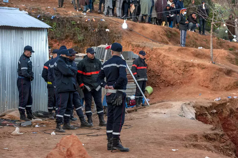 Rescue operations for child who fell into a well