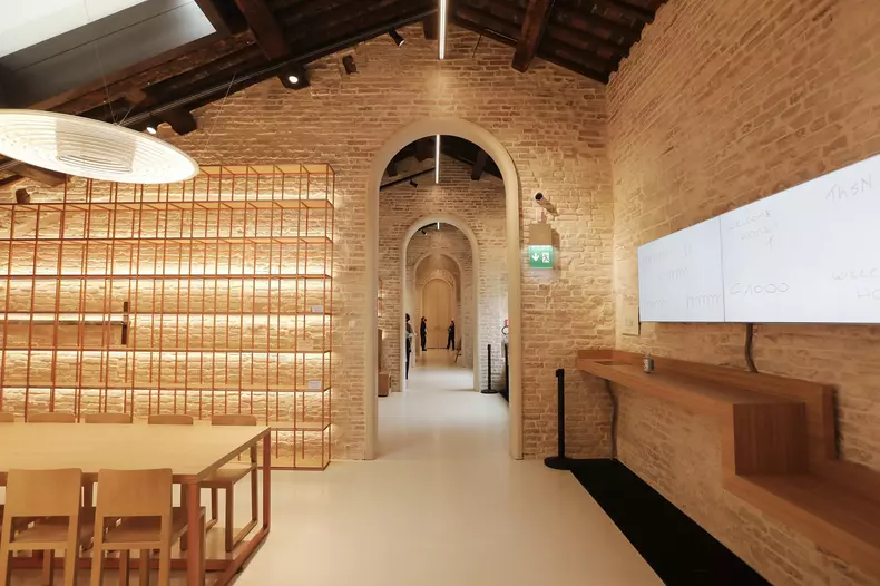 Italy, venice: St. Mark's Square. The Procuratie Vecchie, headquarters of Generali and Safety Net Foundation, open to the public for the first time in 500 years