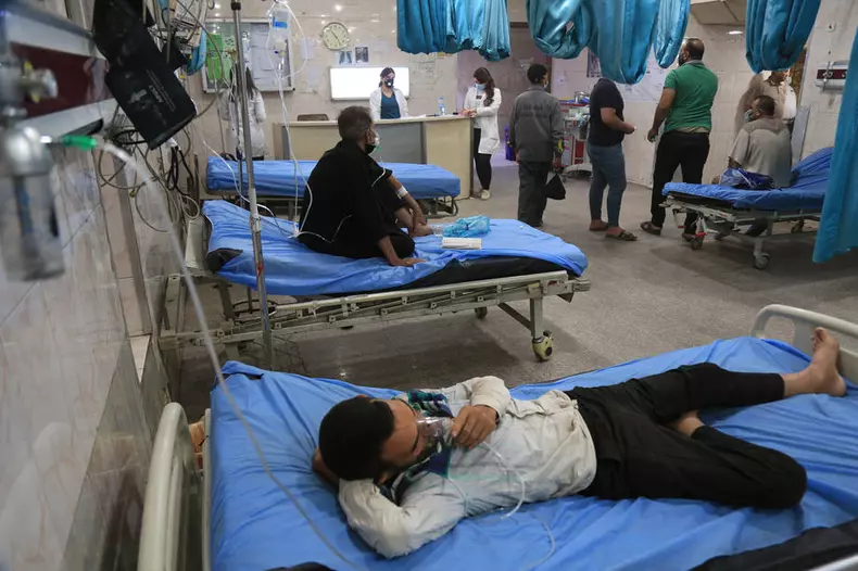 Severe dust storm in Baghdad