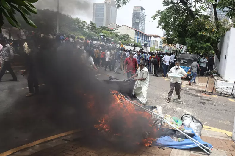 protest sri lanka