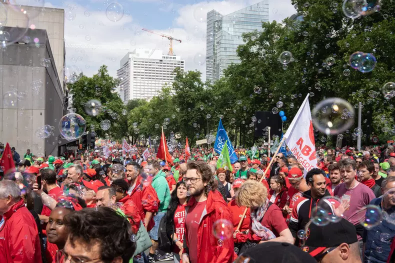 Trade Unions National Demonstration, Brussels, Belgium - 20 Jun 2022