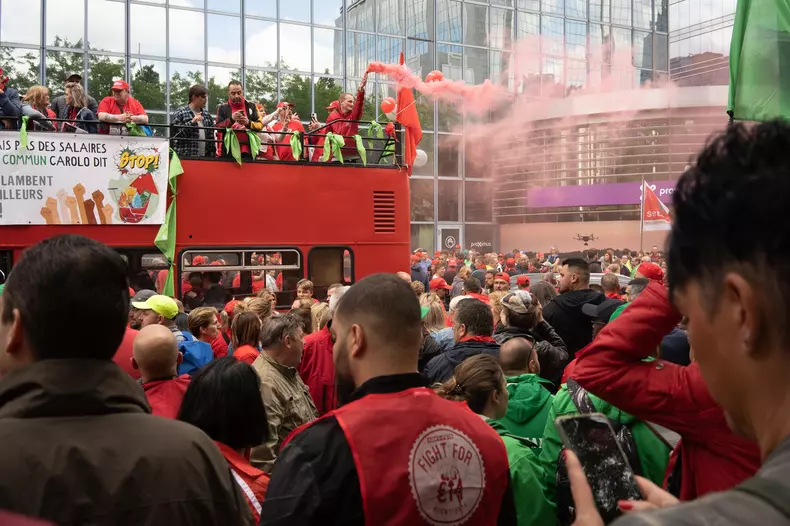 Trade Unions National Demonstration, Brussels, Belgium - 20 Jun 2022