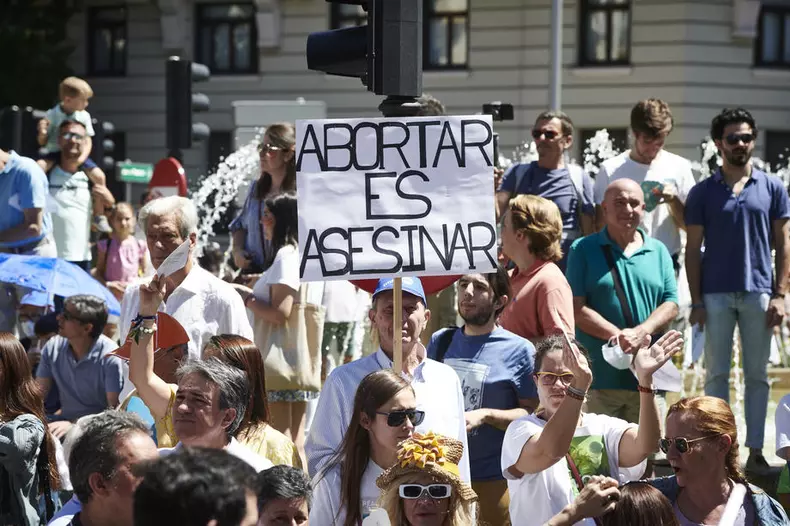 Rally against reform of abortion law