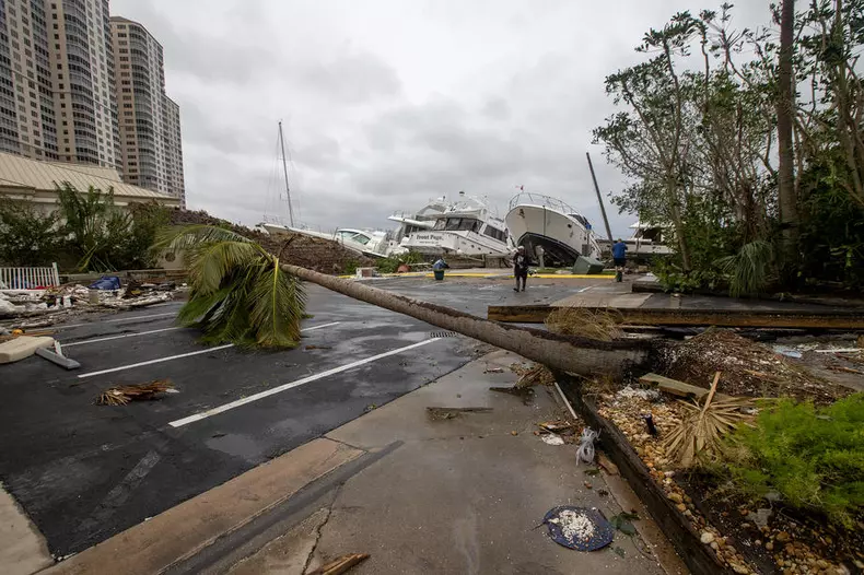 Damage after Hurricane Ian swept through Florida