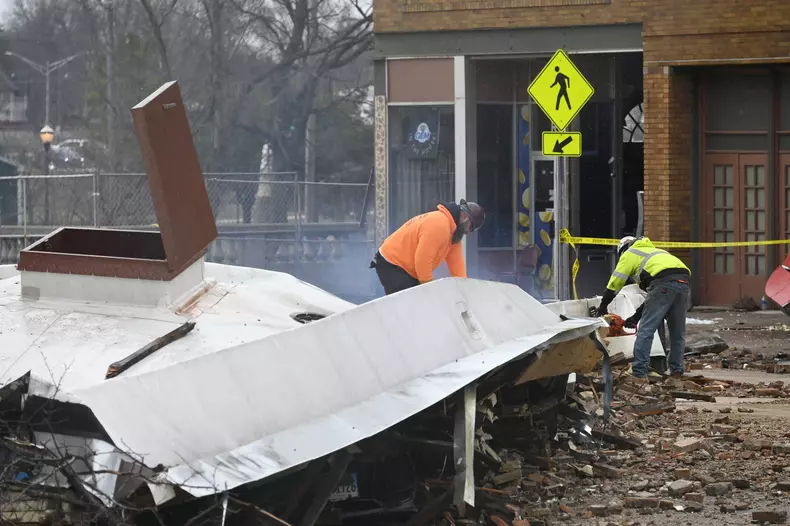 A man killed and more than two dozen injured following a tornado in Belvidere