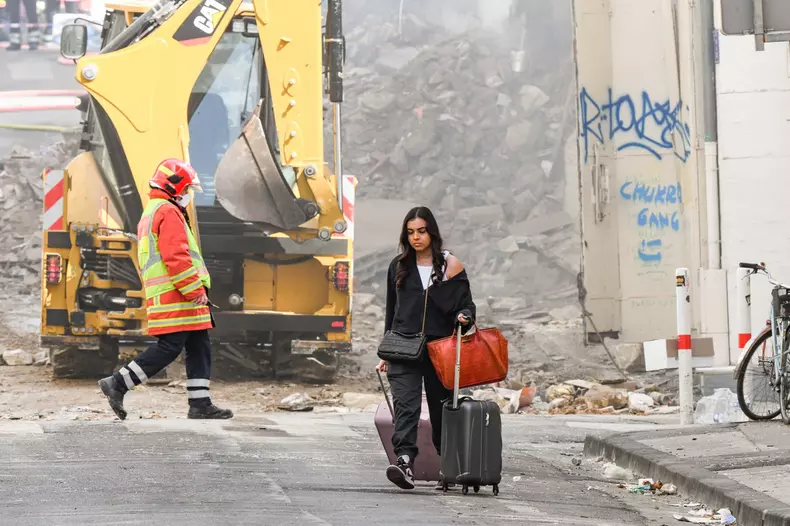 Un immeuble d'habitation s'est effondré dans le 5e arrondissement de Marseille, rue de Tivoli