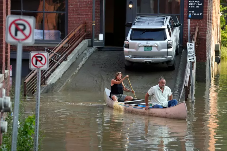APTOPIX Vermont Weather Northeast Flooding
