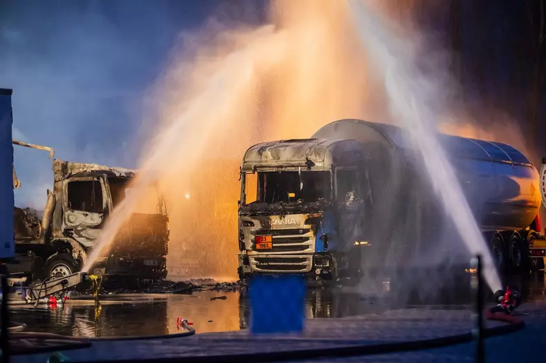 Fire in industrial estate in Ludwigsfelde