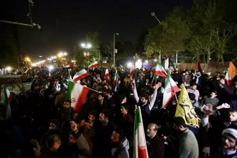 Demonstration held in Tehran in support of Iran's attacks on Israel