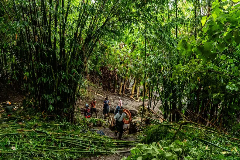 Rescue operations in Philippines following landslide triggered by Storm Yagi