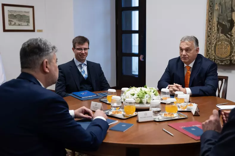 Premierul Ungariei, Viktor Orban, și premierul României, Marcel Ciolacu, la Budapesta. Foto: Facebook Marcel Ciolacu
