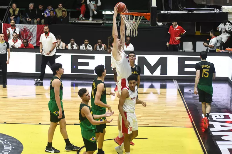 Olivier Rioux (Canada). FIBA Basketball Americup U18 - Buenos Aires 2024