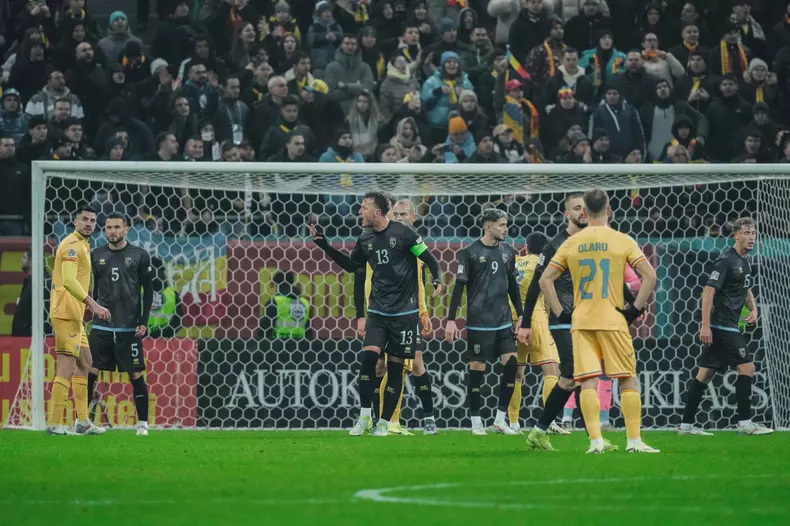 Nations League C, Group C2: Romania vs. Kosovo Kosovo Captain Amir Rrahmani is furious with Referee Morten Krogh for not