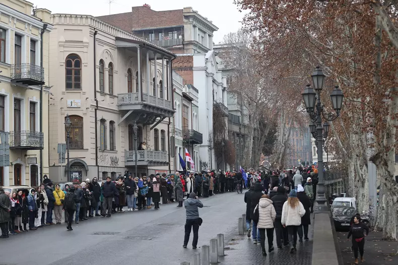 Protests continue in Georgia as citizens rally against postponement of EU membership talks