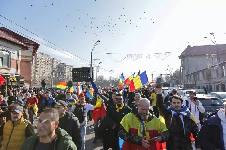 Protest Călin Georgescu, Mica Unire, 24 ianuarie 2025 - Foto Vlad Chirea16
