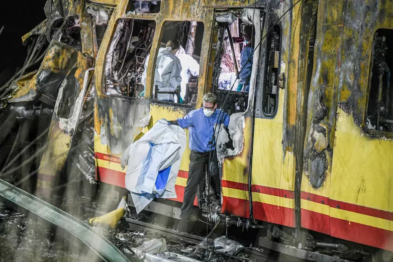 Accident with tanker truck and light rail