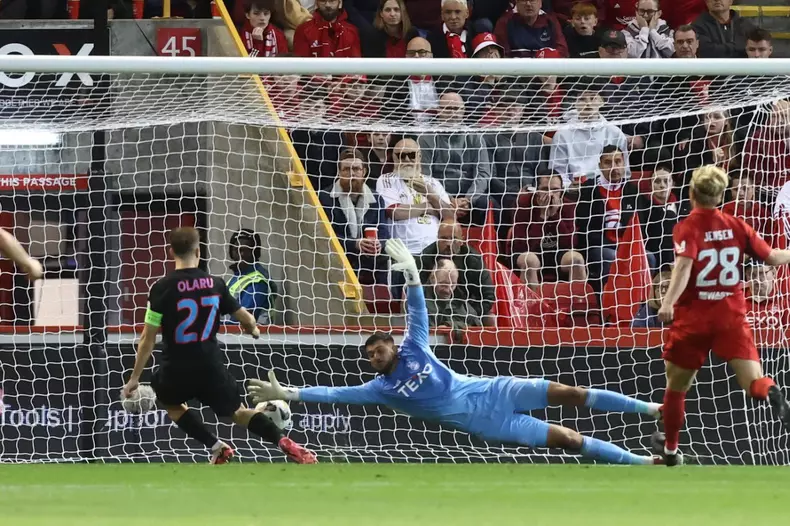 Aberdeen v Steaua BucharestEuropa League21/08/2025.Play-Off