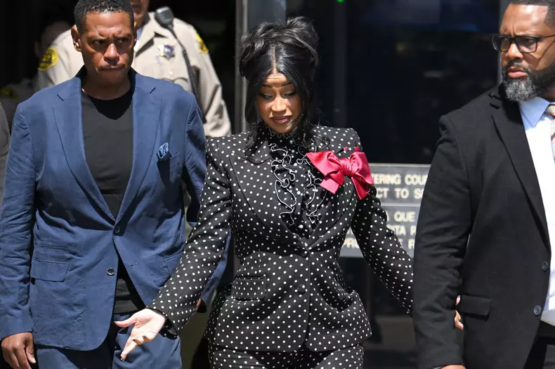 Cardi B spotted leaving Alhambra Court House for lunch