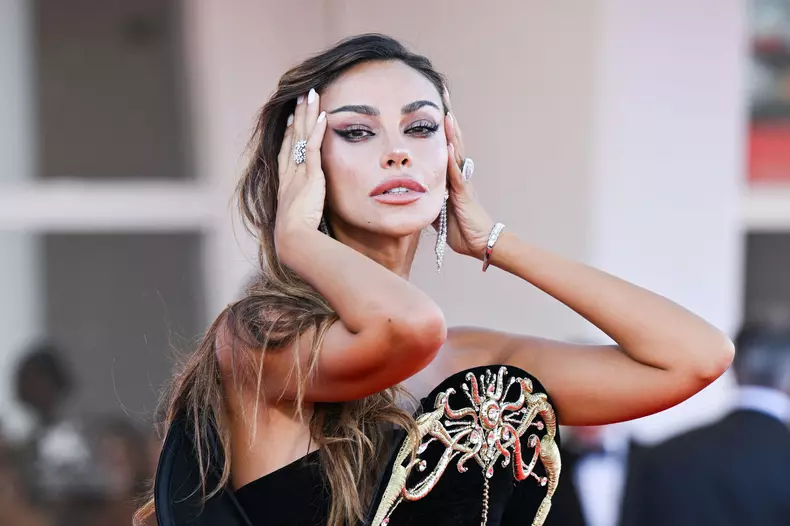 Madalina Ghenea attending The Smashing Machine Premiere as part of the 82nd Venice International Film Festival at the Lido in Venice, Italy on September 01, 2025. Photo by Aurore Marechal/ABACAPRESS.COM