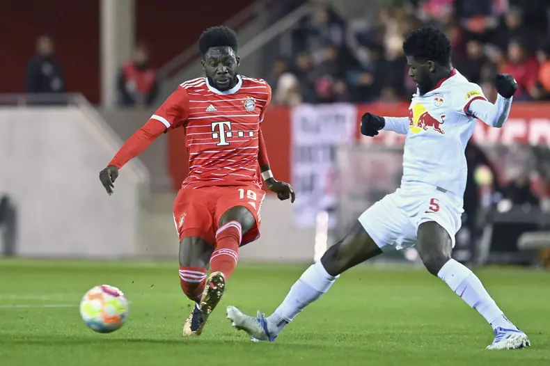 Soccer test match FC Bayern Munich - Red Bull Salzburg 4-4.