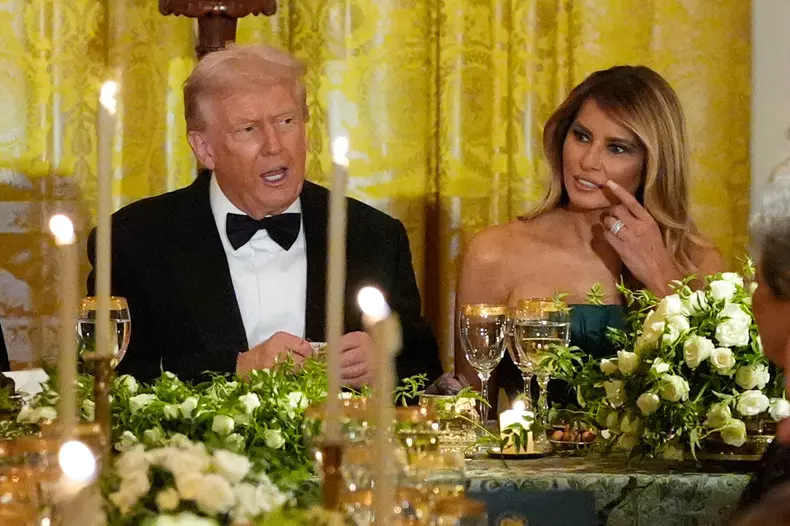 Donald Trump și Melania cină prinț saudit