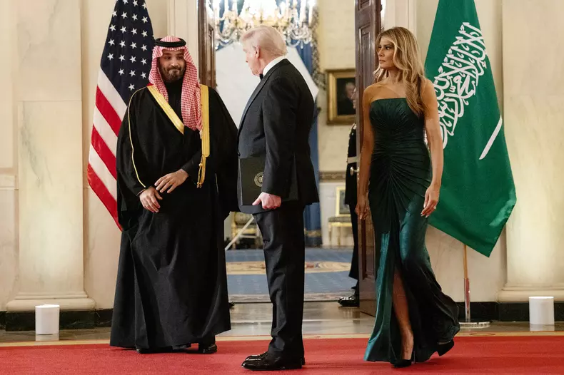 Donald Trump și Melania cină prinț saudit