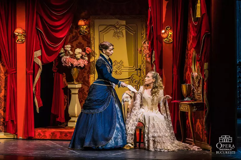 Soprana Irina Baiant - scena din Dressing Room 4 - Fantoma de la Opera