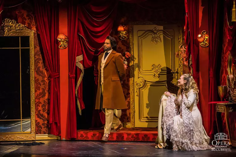 Soprana Irina Baiant - scena din Dressing Room 8 - Fantoma de la Opera