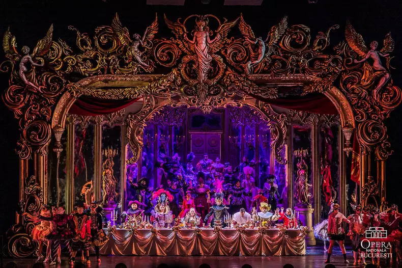 Soprana Irina Baiant - scena din Masquerade 5 - Fantoma de la Opera