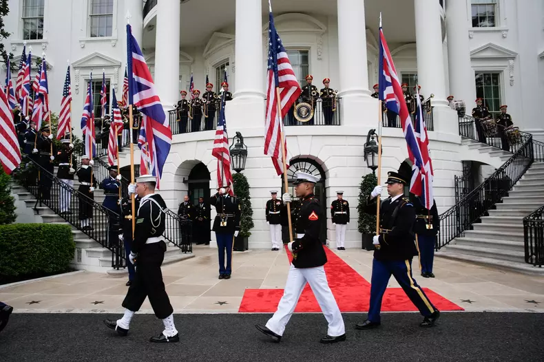 Trump Greets King Charles - Washington - 28 Apr 2026
