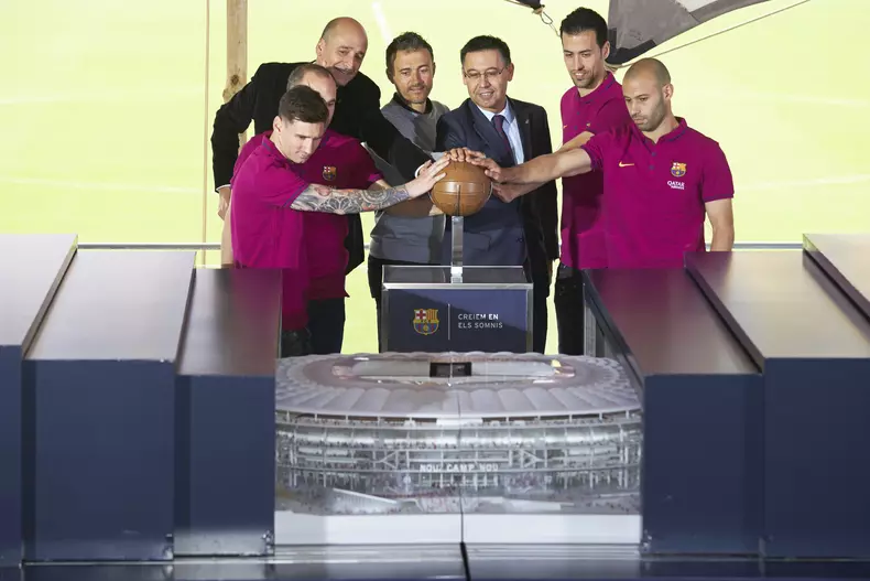 Presentation of new FC Barcelona stadium