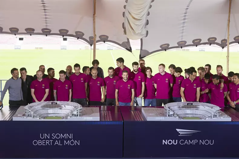 Presentation of new FC Barcelona stadium