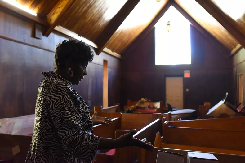 Inundații în Carolina de Nord, în urma uraganului Matthew