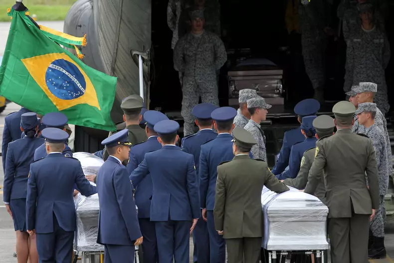 Brazilian victims of Colombia plane crash repatriated