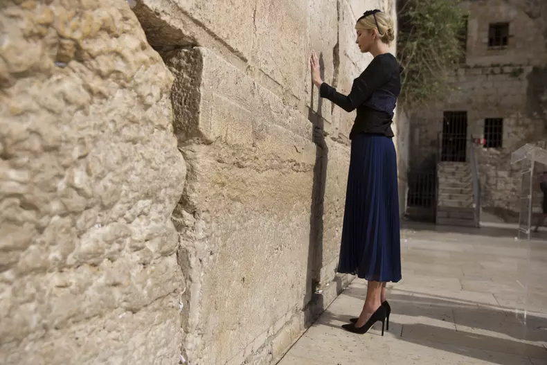 Ivanka Trump s-a recules la Zidul Plângerii