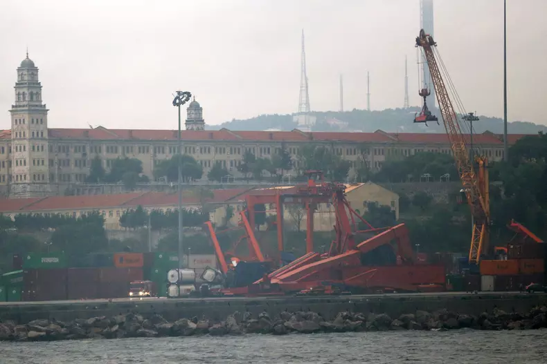 Furtună violentă la Istanbul, Turcia