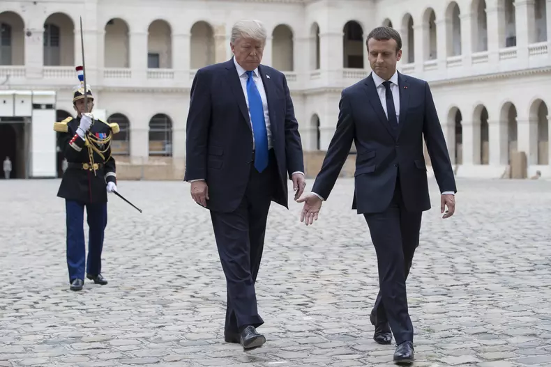 US President Trump in Paris