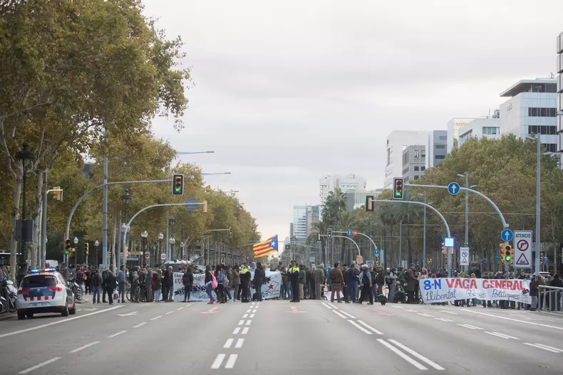 Grevă în Catalonia, Spania