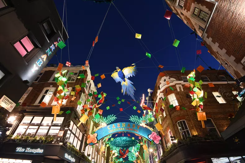 decorații de Crăciun în Londra