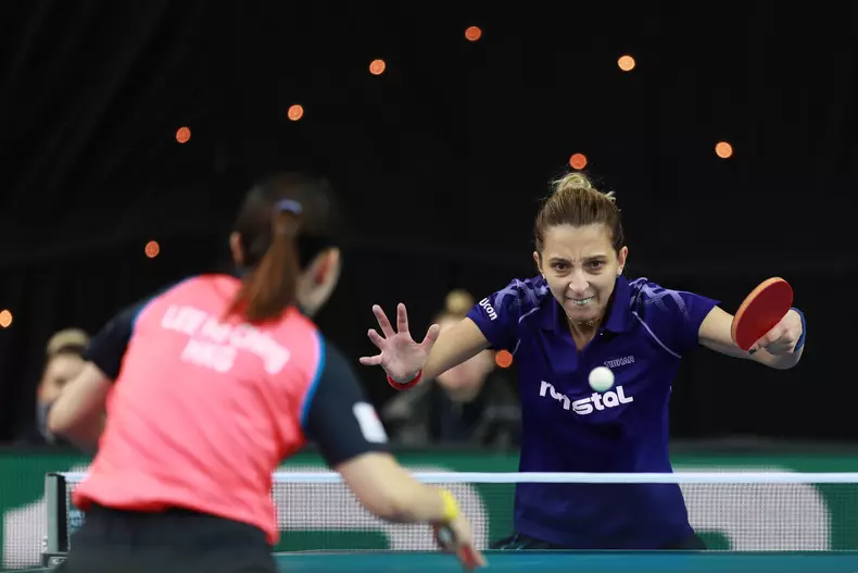London,England, 21 February 2018. 1/4 Final at the ITTF Team World Cup.